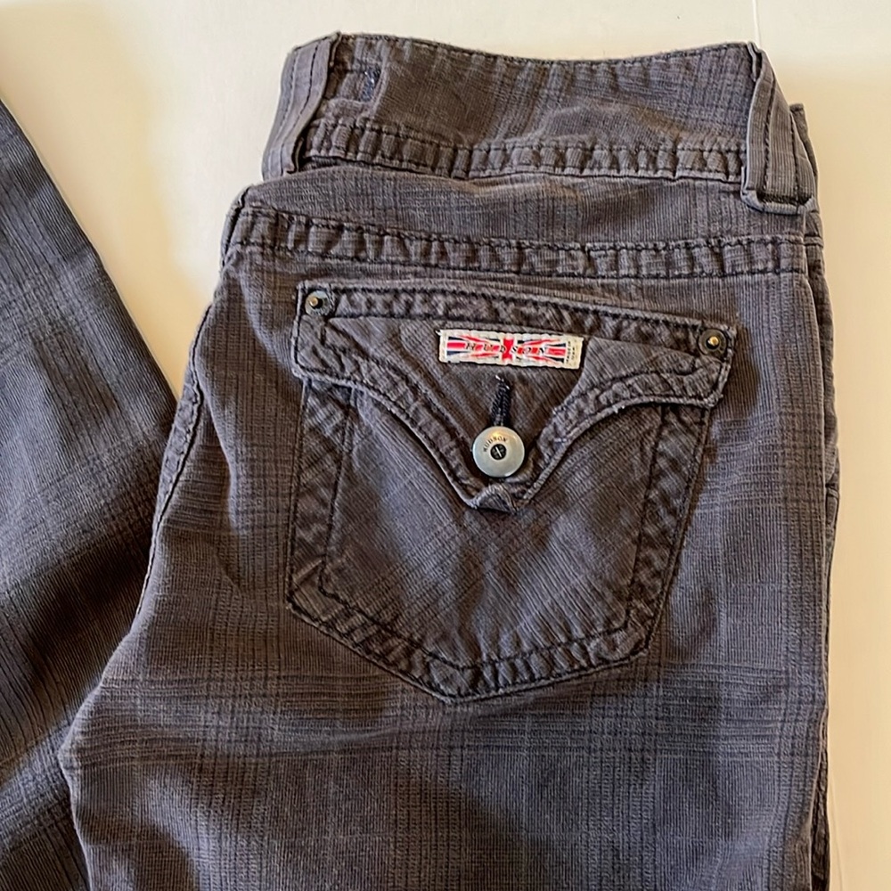 Hudson Jeans 28 grey plaid boot cut jeans